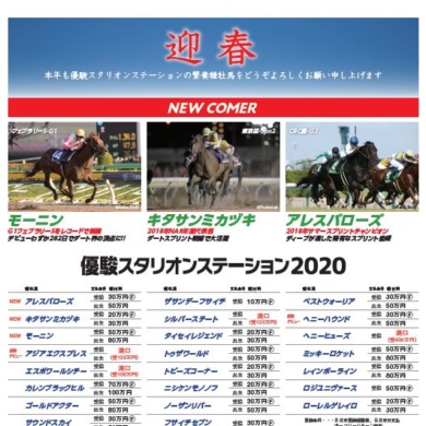 優駿スタリオンステーション 馬事通信新年広告