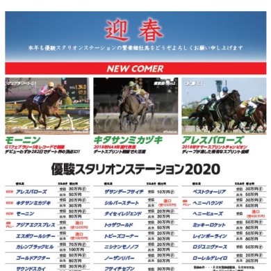 優駿スタリオンステーション 馬事通信新年広告